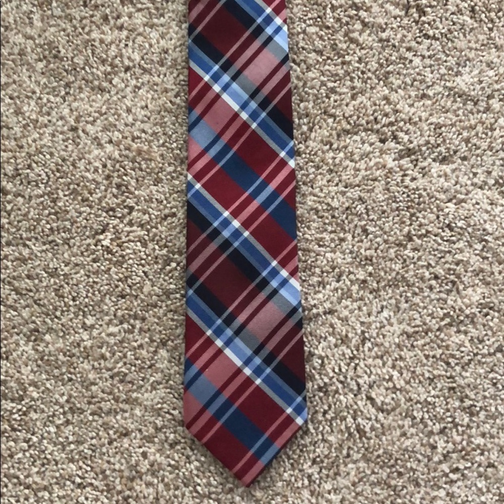 Blue, Red, White and Black Kids Tie